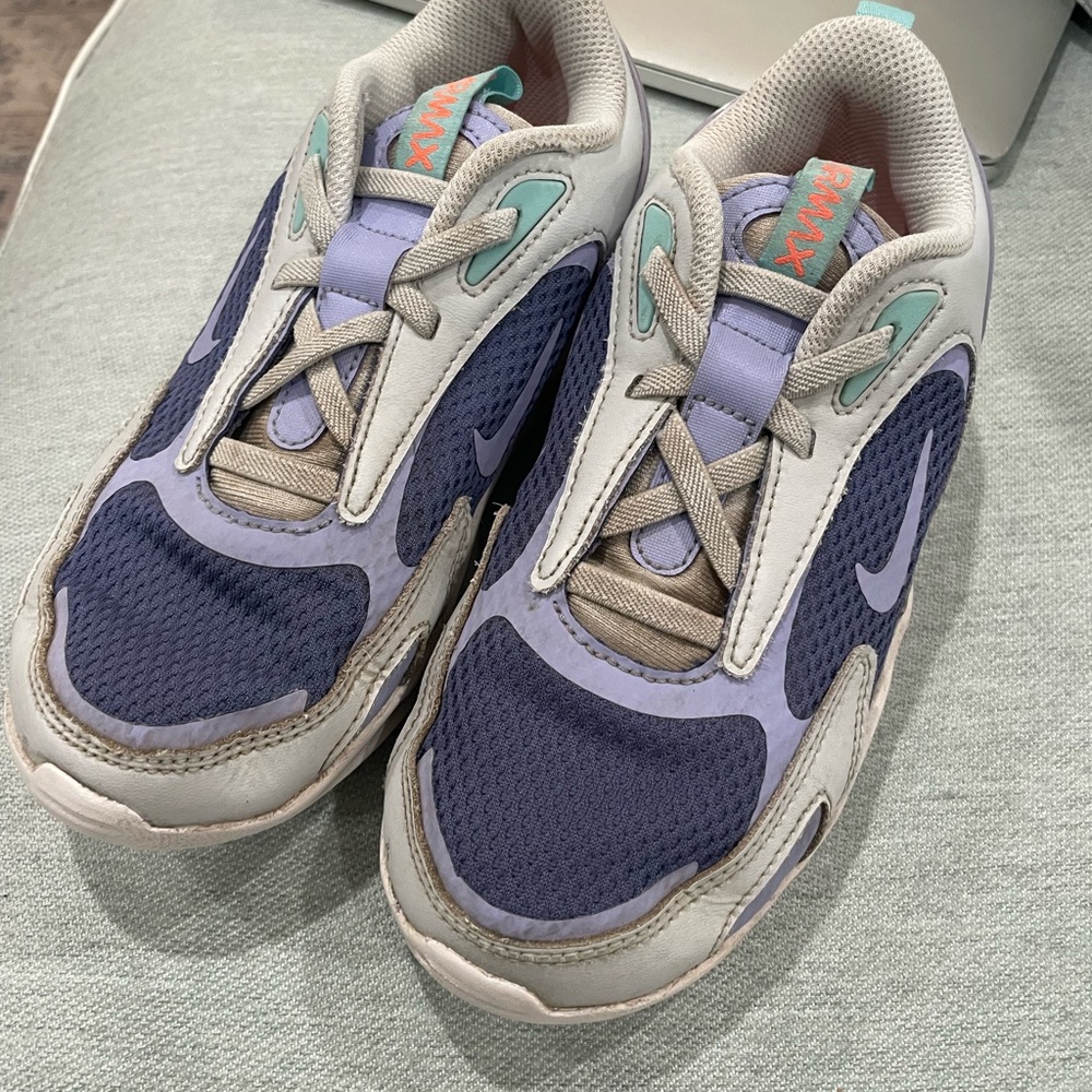 Nike Kids Purple and Gray Sneakers